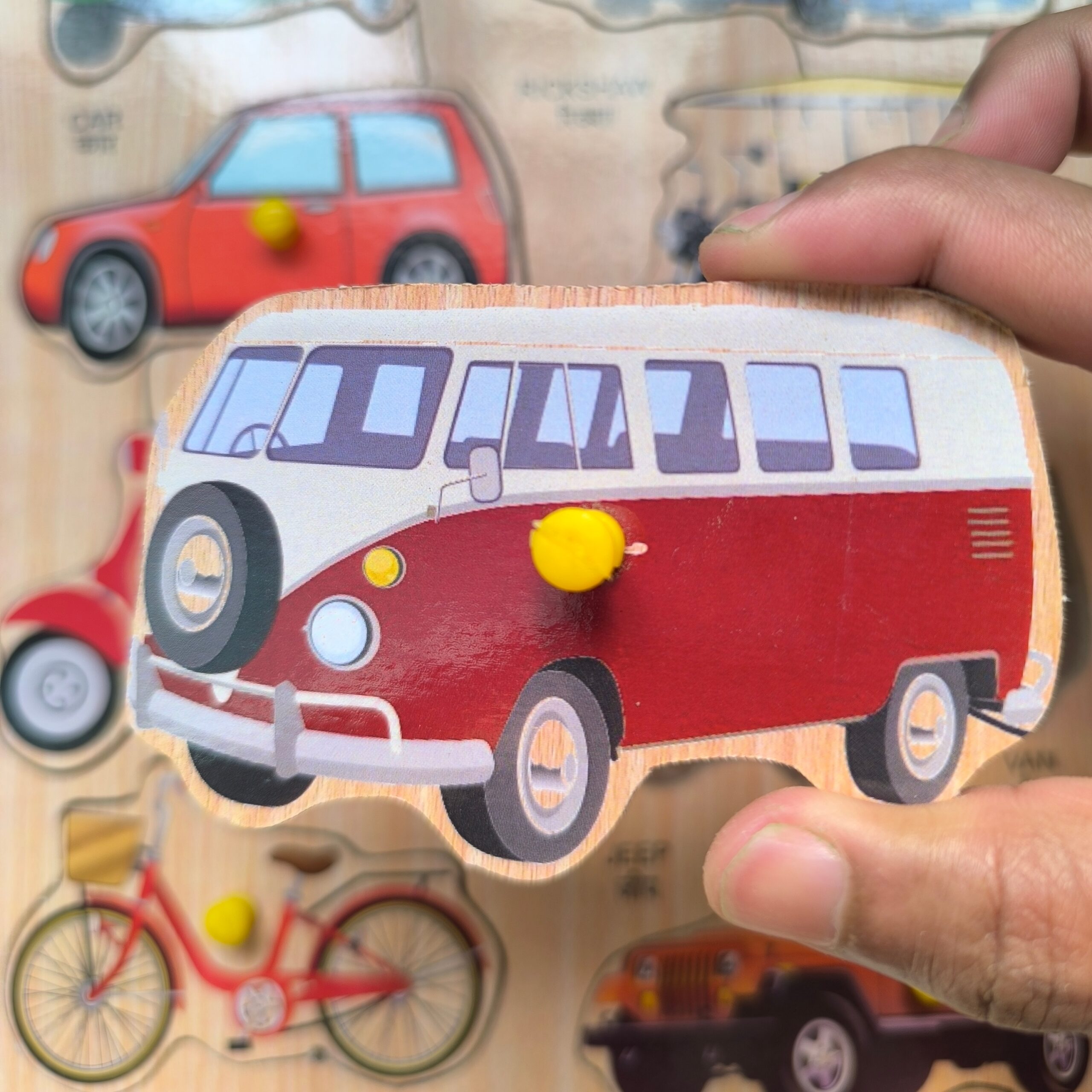 3D Wooden Transport Puzzles Toys for Kids, Transport Educational Learning Board Puzzle Toy - Image 2